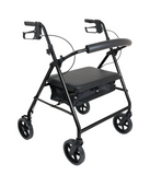 Proactive Medical | Protekt Rollator, Bariatric Steel, 500lb Capacity - Black | RLBAST-BLK Proactive Medical | Protekt Rollator, Bariatric Steel, 500lb Capacity - Black | RLBAST-BLK
