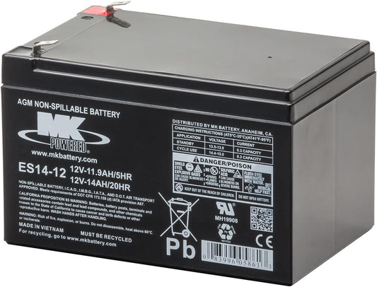 MK - Battery 14v 12ah Sealed Rechargeable - ES14-12