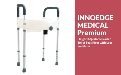 INNO | Elevated Toilet Seat with Legs with Height-Adjustable Frame of 19" - 23" | IN-RTSL INNO | Elevated Toilet Seat with Legs with Height-Adjustable Frame of 19" - 23" | IN-RTSL