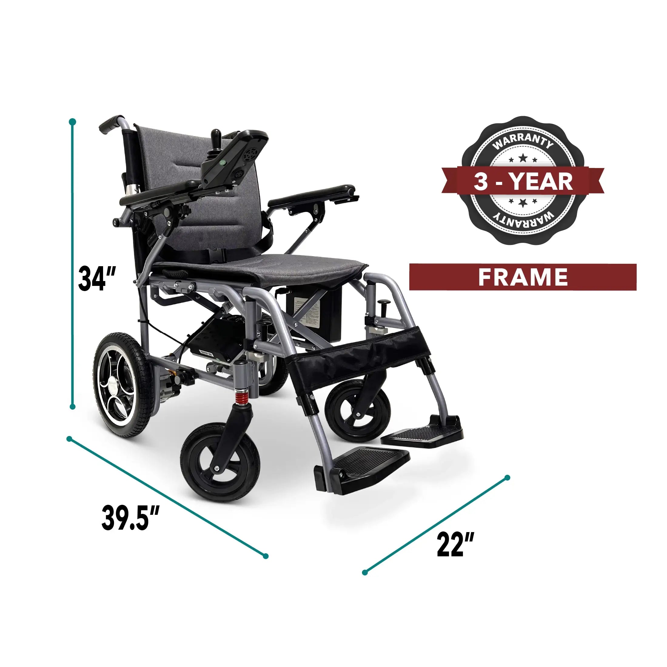 COMFYGO | X-7 Lightweight Foldable Electric Wheelchair for Travel with Remote Control | Up To 10 Miles (Single 7.5AH Battery) | X-7 COMFYGO | X-7 Lightweight Foldable Electric Wheelchair for Travel with Remote Control | Up To 10 Miles (Single 7.5AH Battery) | X-7