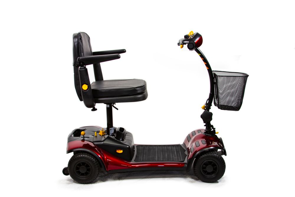 SHOPRIDER | 39.5" x 22" Dasher 4 Wheel Scooter with 300 lbs. Weight Capacity | GK8 SHOPRIDER | 39.5" x 22" Dasher 4 Wheel Scooter with 300 lbs. Weight Capacity | GK8