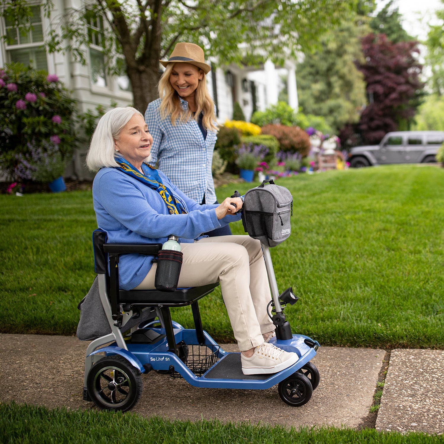 Journey - Perfect Walker Folding Power Scooter - Blue Journey - Perfect Walker Folding Power Scooter - Blue