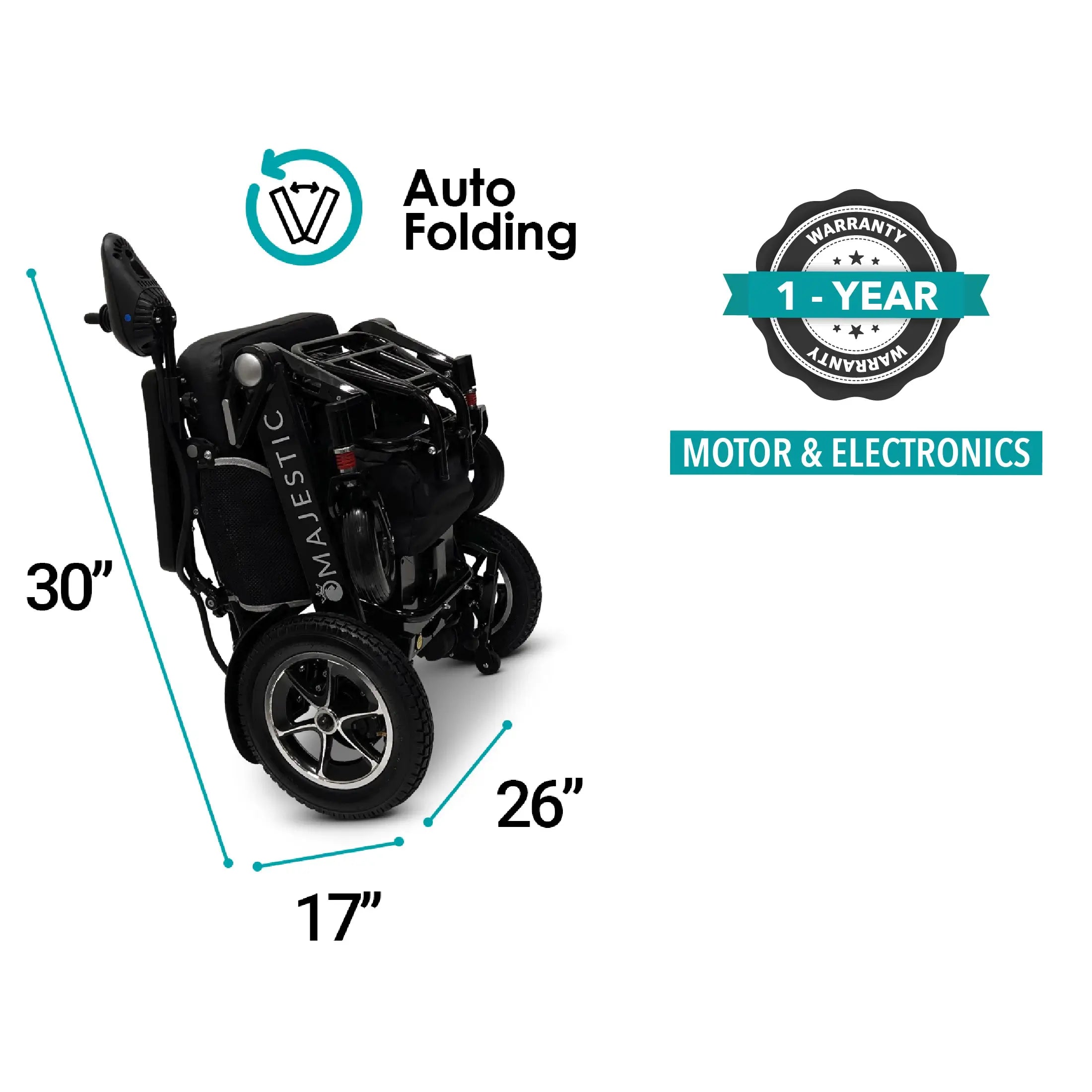 MAJESTIC IQ-7000 Auto Folding Remote Controlled Electric Wheelchair | IQ-7000 MAJESTIC IQ-7000 Auto Folding Remote Controlled Electric Wheelchair | IQ-7000