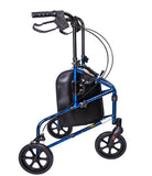 Inno Health | 3 Wheel Aluminum Rollator with Solid 8" Wheels | MOBB-AFR827 Inno Health | 3 Wheel Aluminum Rollator with Solid 8" Wheels | MOBB-AFR827