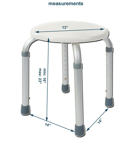 Inno Health | Bath Stool with 300lbs. Weight Capacity | MOBB-BS012 Inno Health | Bath Stool with 300lbs. Weight Capacity | MOBB-BS012