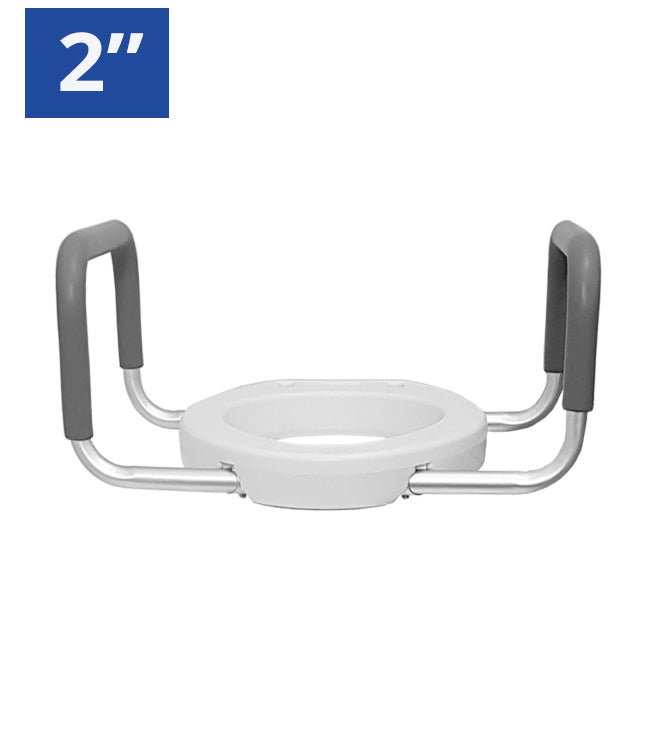 Inno Health | Locking Raised Toilet Seat with Removable Arms with 300lbs. Weight Capacity | MOBB-LRTS003 Inno Health | Locking Raised Toilet Seat with Removable Arms with 300lbs. Weight Capacity | MOBB-LRTS003