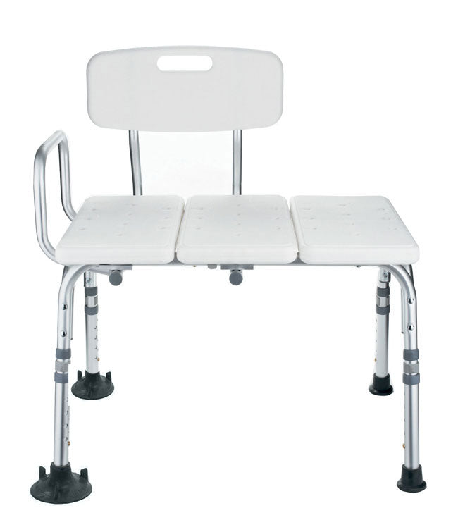 Inno Health | Transfer Bath Bench with Back, with 300lbs. Weight Capacity | MOBB-TBBB011 Inno Health | Transfer Bath Bench with Back, with 300lbs. Weight Capacity | MOBB-TBBB011
