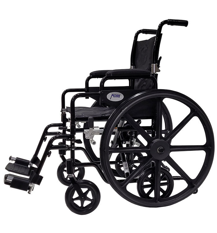 Inno Health | 18" Aluminum Wheelchair/Lightweight Transport Chair Duo | MOBB-AWLTCD Inno Health | 18" Aluminum Wheelchair/Lightweight Transport Chair Duo | MOBB-AWLTCD
