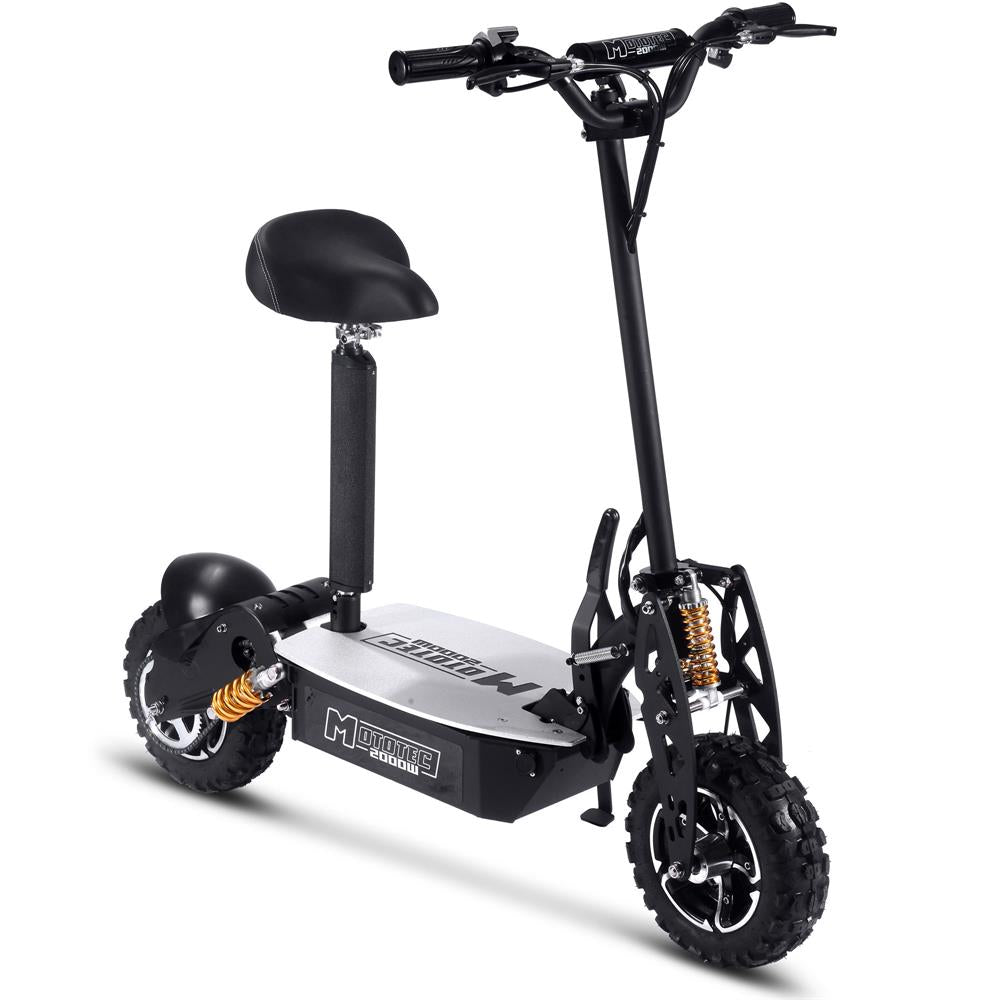 MotoTec - 2000w 48v Electric Scooter Black MotoTec - 2000w 48v Electric Scooter Black
