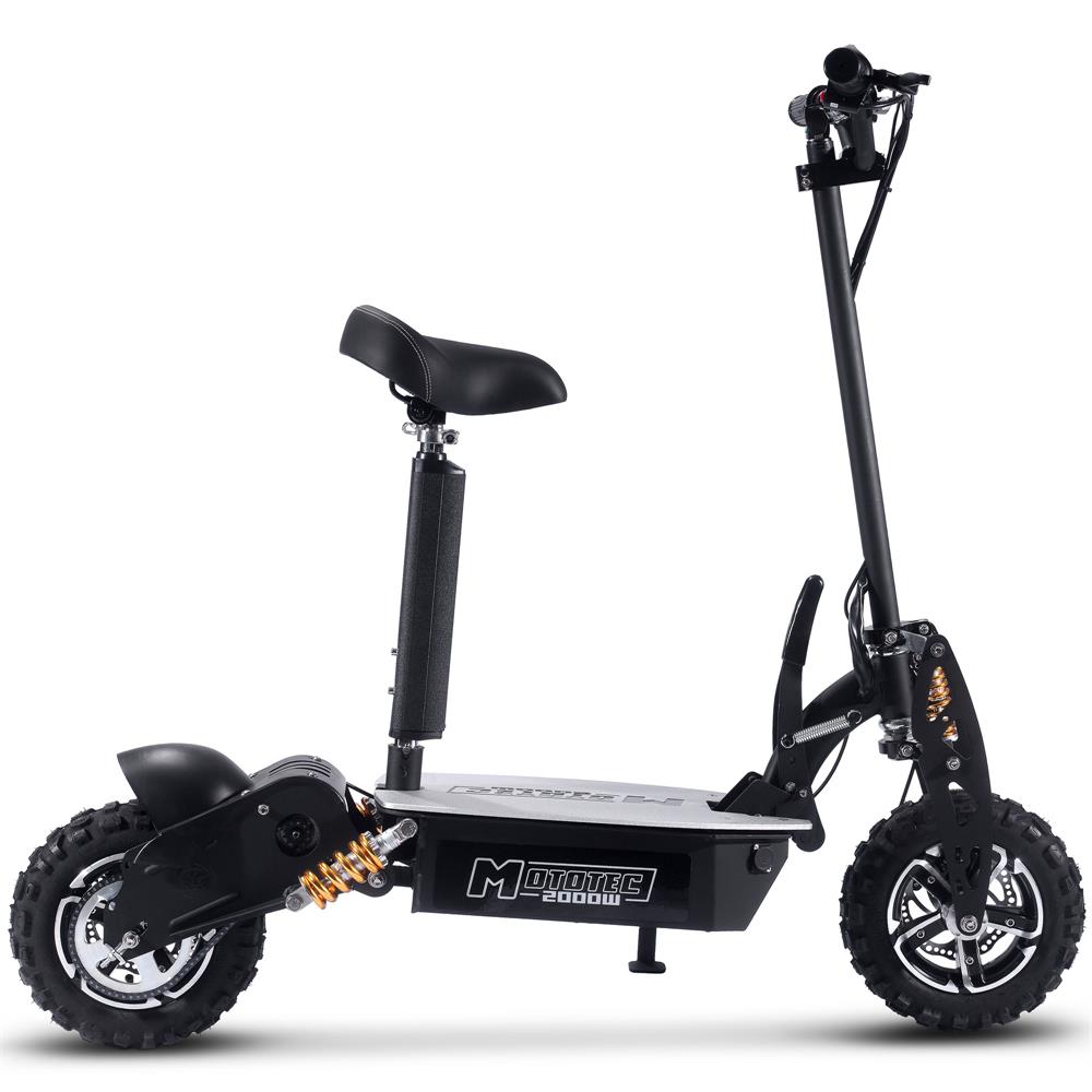 MotoTec - 2000w 48v Electric Scooter Black MotoTec - 2000w 48v Electric Scooter Black