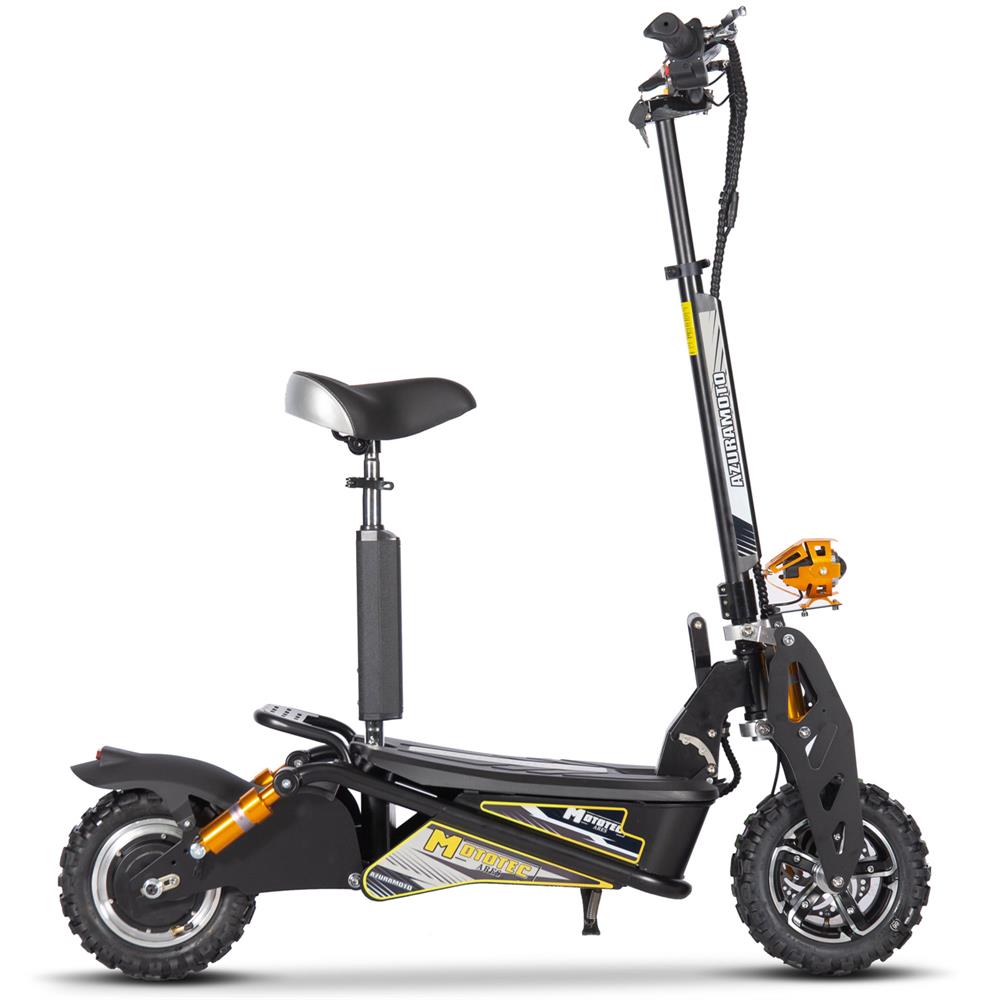 MotoTec - Ares 48v 1600w Electric Scooter Black MotoTec - Ares 48v 1600w Electric Scooter Black