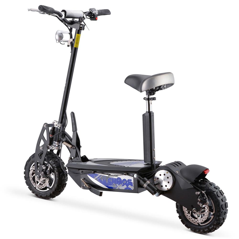 MotoTec - Chaos 2000w 60v Lithium Electric Scooter Black MotoTec - Chaos 2000w 60v Lithium Electric Scooter Black
