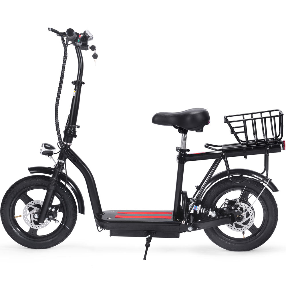 MotoTec - Cruiser 48v 350w Lithium Electric Scooter Black MotoTec - Cruiser 48v 350w Lithium Electric Scooter Black