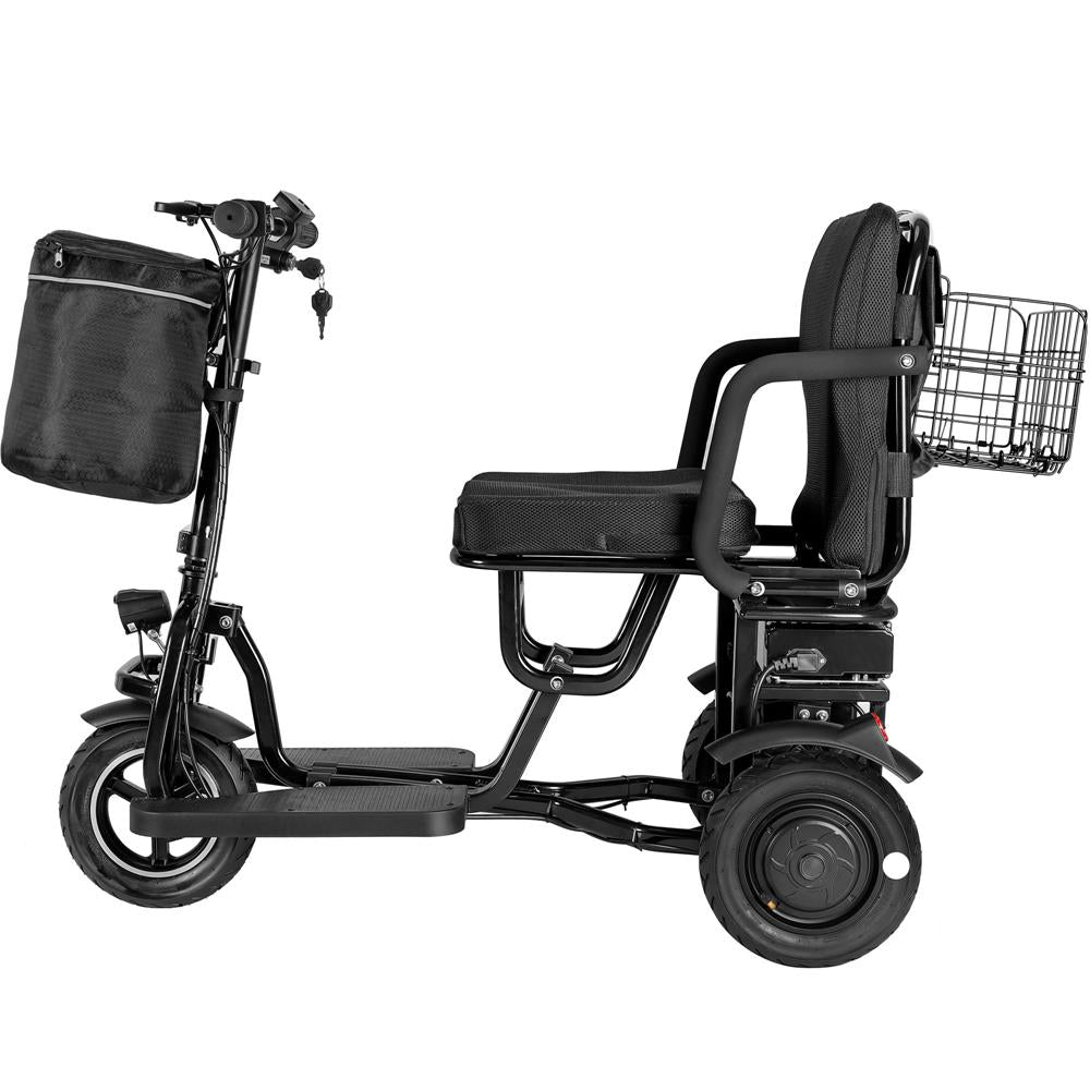 MotoTec - Folding Mobility Electric Trike 48v 700w Dual Motor Lithium Black MotoTec - Folding Mobility Electric Trike 48v 700w Dual Motor Lithium Black