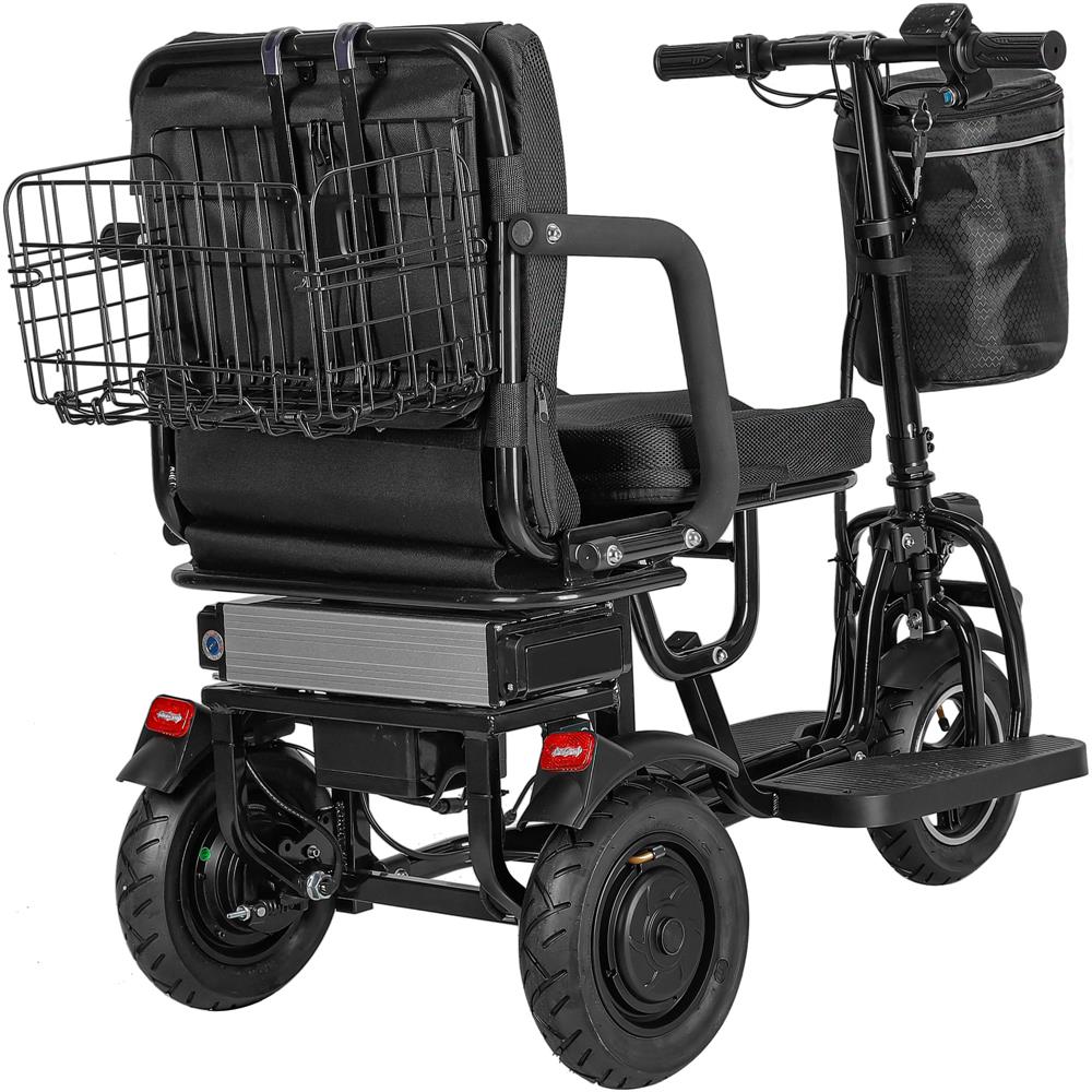MotoTec - Folding Mobility Electric Trike 48v 700w Dual Motor Lithium Black MotoTec - Folding Mobility Electric Trike 48v 700w Dual Motor Lithium Black