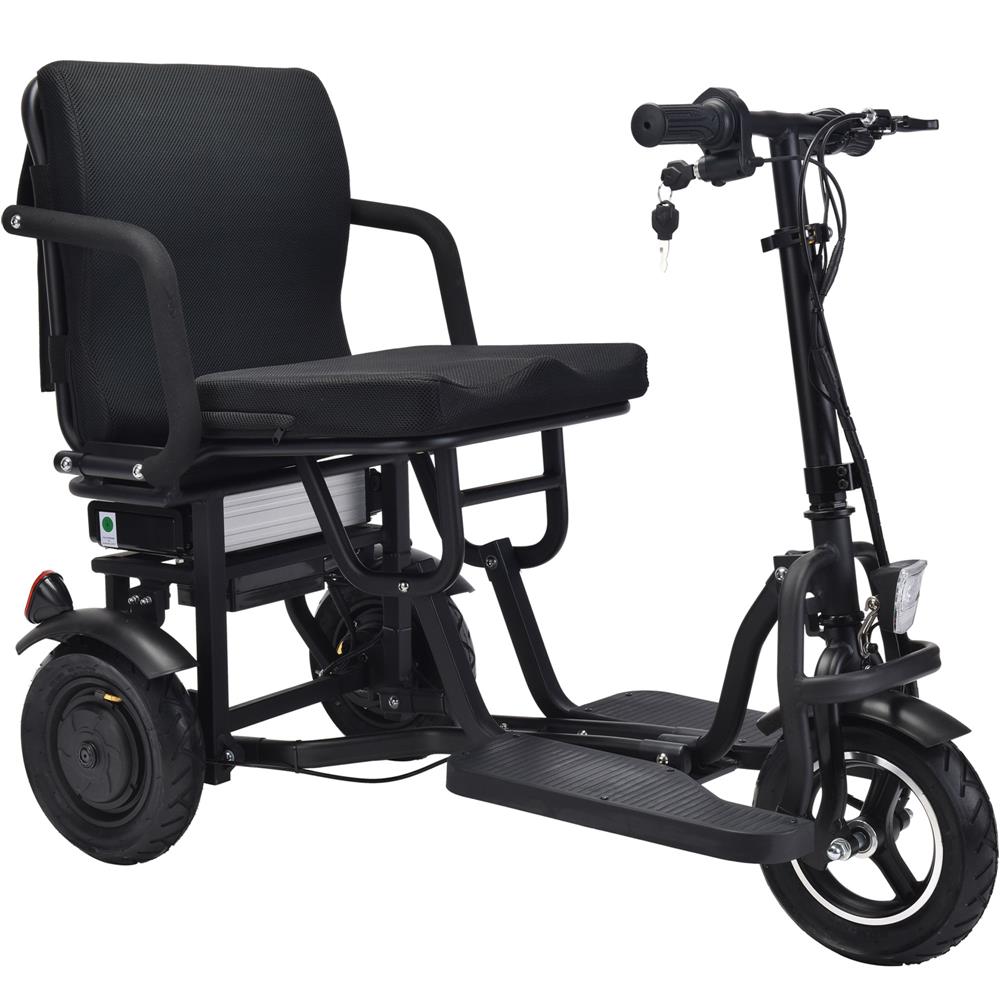 MotoTec - Folding Mobility Electric Trike 48v 700w Dual Motor Lithium Black MotoTec - Folding Mobility Electric Trike 48v 700w Dual Motor Lithium Black
