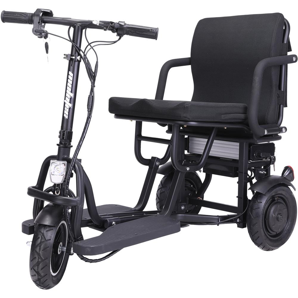 MotoTec - Folding Mobility Electric Trike 48v 700w Dual Motor Lithium Black MotoTec - Folding Mobility Electric Trike 48v 700w Dual Motor Lithium Black