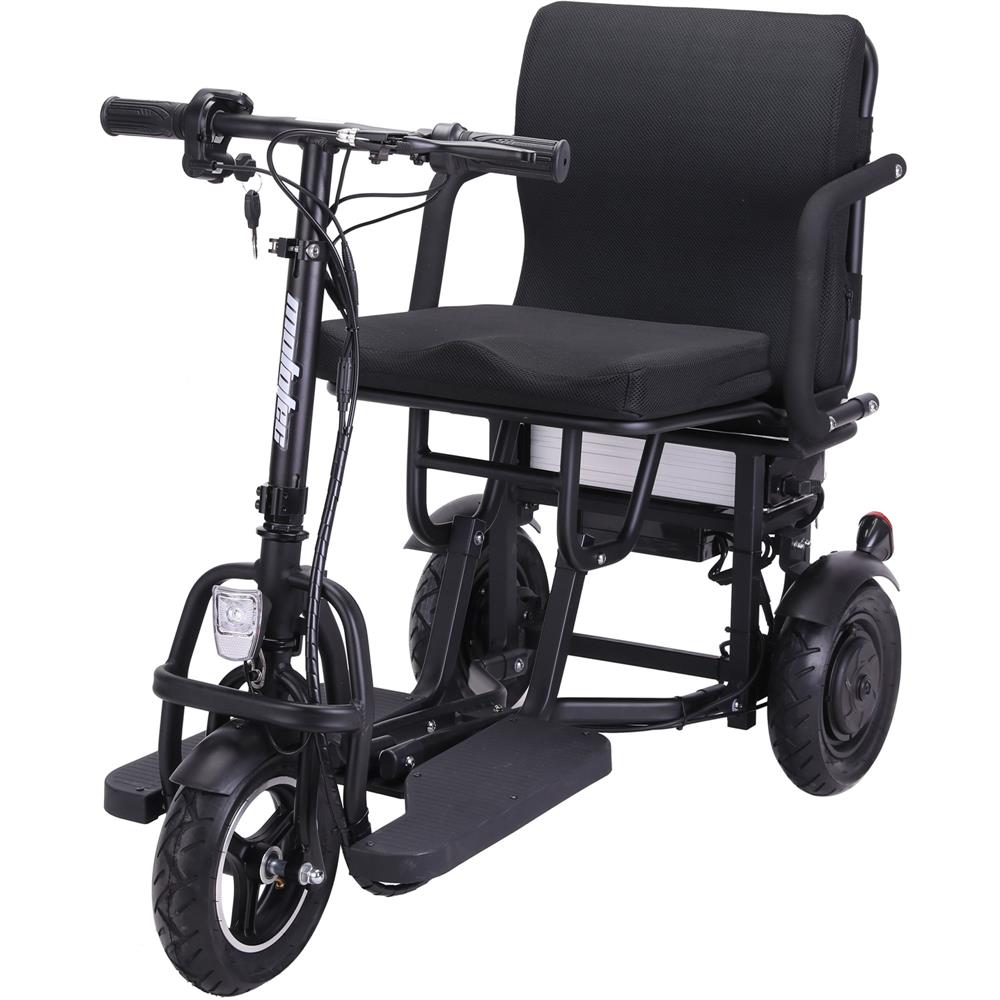 MotoTec - Folding Mobility Electric Trike 48v 700w Dual Motor Lithium Black MotoTec - Folding Mobility Electric Trike 48v 700w Dual Motor Lithium Black