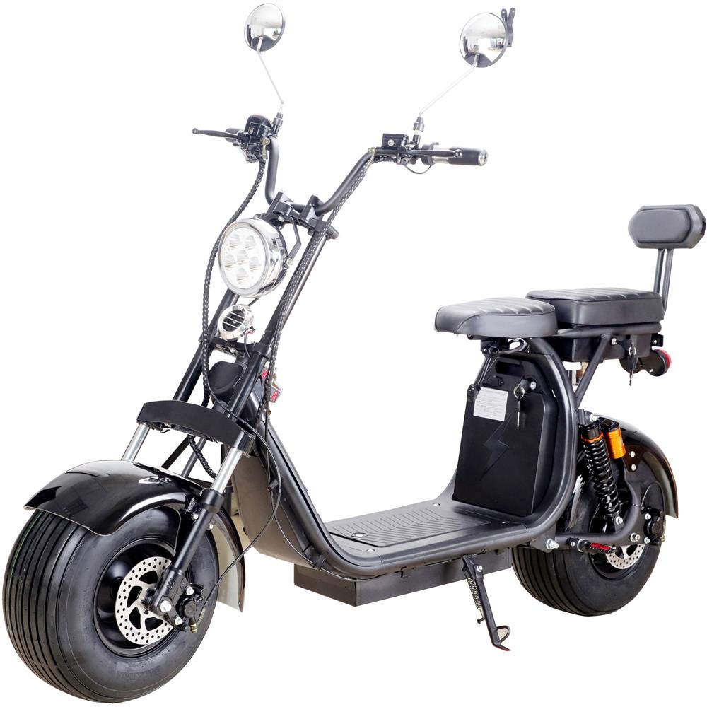 MotoTec - Knockout 60v 2000w Lithium Electric Scooter Black MotoTec - Knockout 60v 2000w Lithium Electric Scooter Black