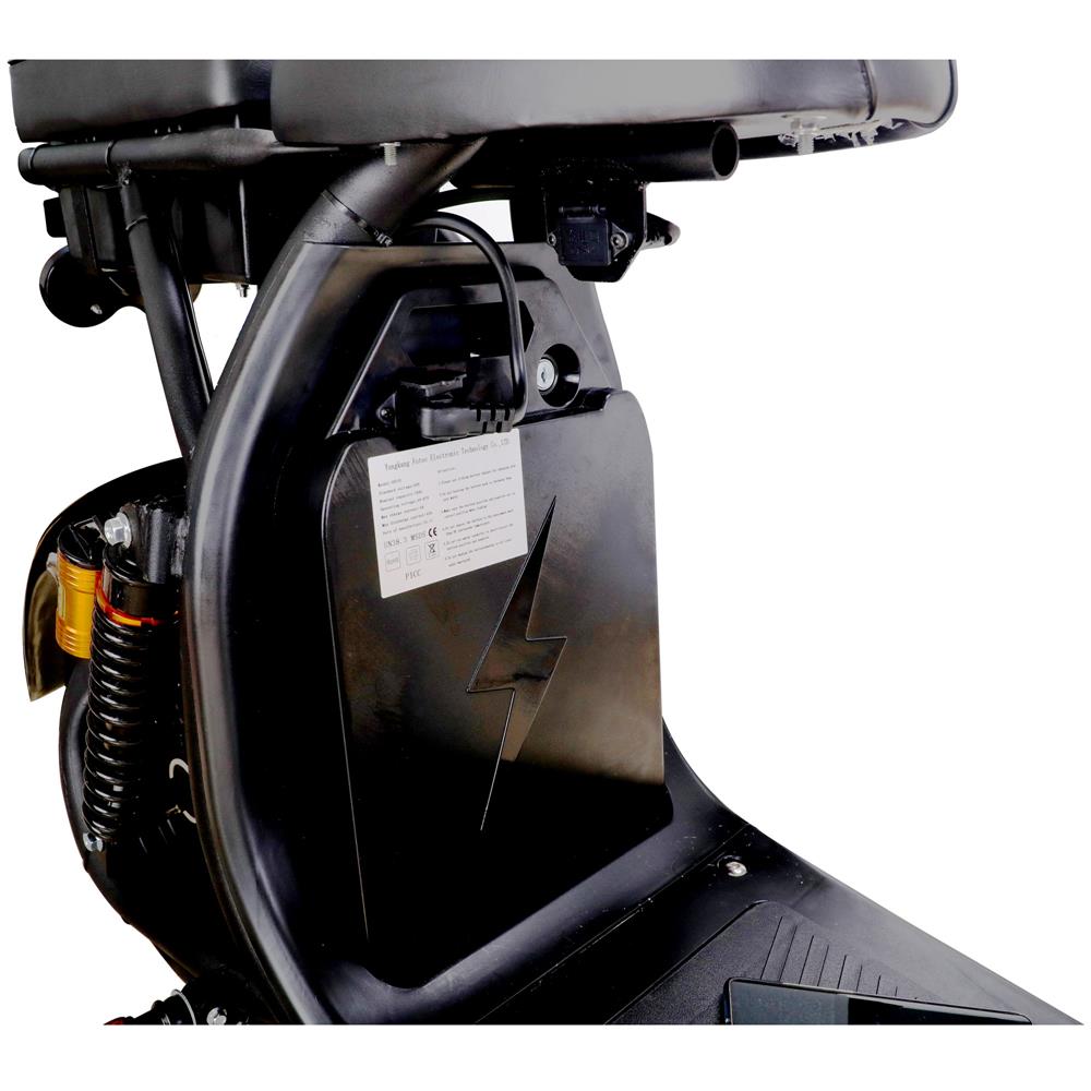 MotoTec - Knockout 60v 2000w Lithium Electric Scooter Black MotoTec - Knockout 60v 2000w Lithium Electric Scooter Black