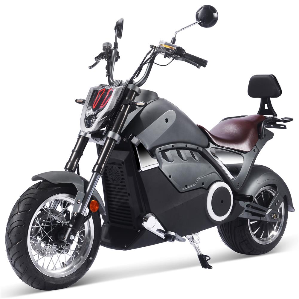 MotoTec - Typhoon 72v 30ah 3000w Lithium Electric Scooter Gray MotoTec - Typhoon 72v 30ah 3000w Lithium Electric Scooter Gray