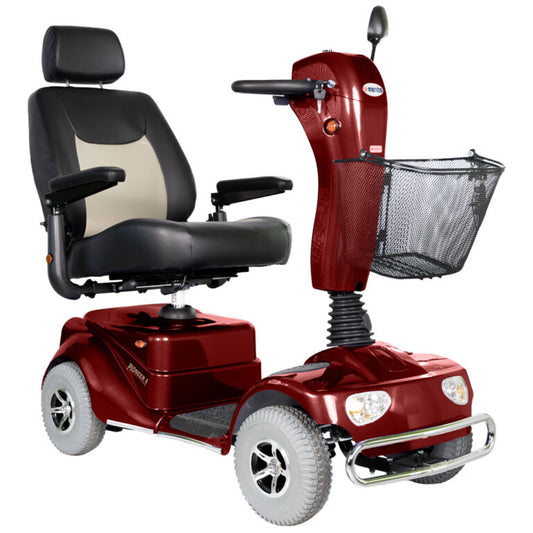 Merits - 4 Wheels 20" Pioneer 4 Red Mobility Scooter S14 - Pioneer 4