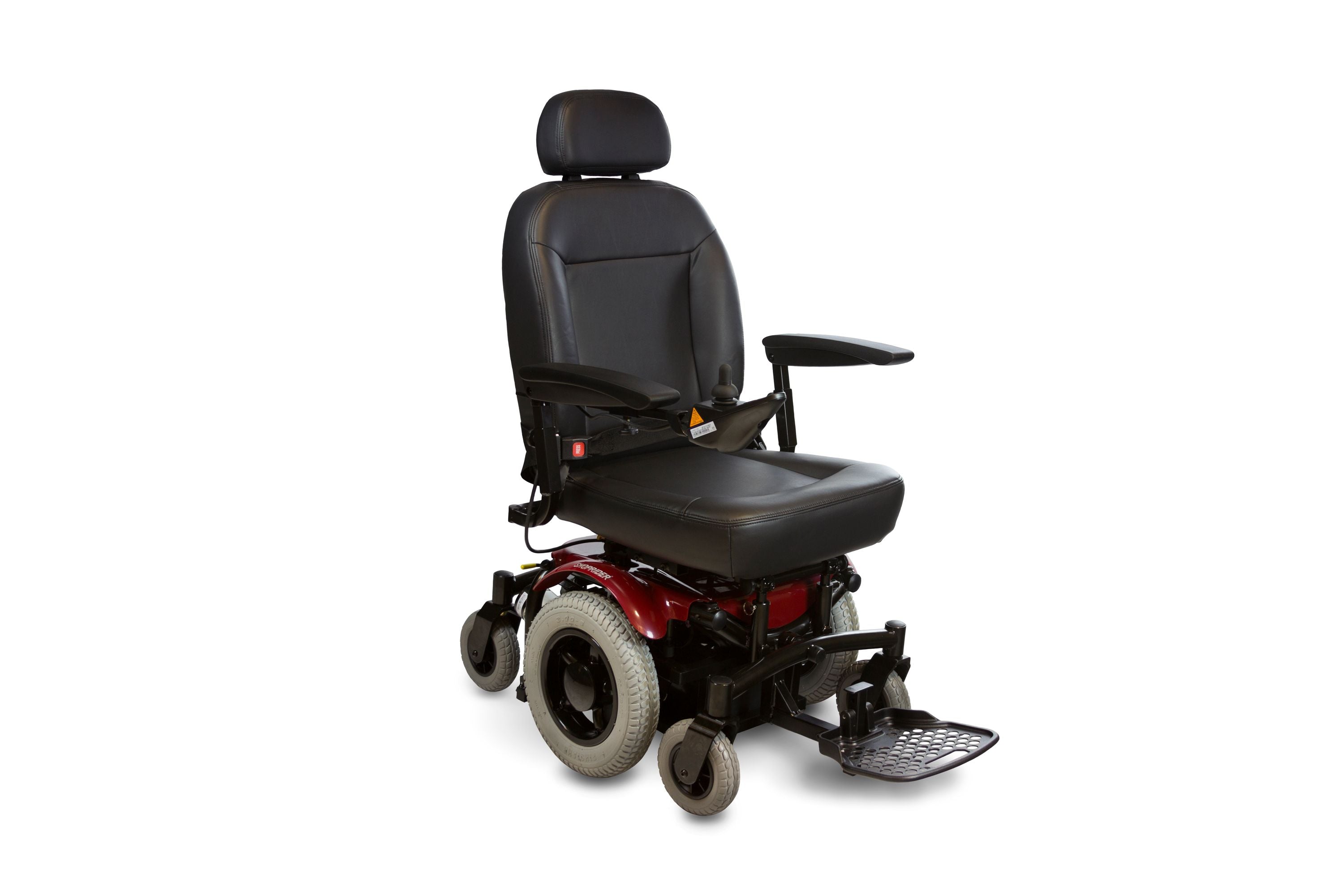 SHOPRIDER | 42” x 26” x 49” 6Runner 14 Heavy Duty Power Chair with 450 lbs. Weight Capacity | 888WNLLHD-RED SHOPRIDER | 42” x 26” x 49” 6Runner 14 Heavy Duty Power Chair with 450 lbs. Weight Capacity | 888WNLLHD-RED