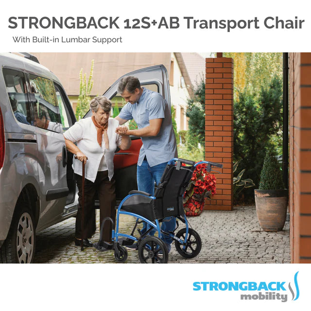 STRONGBACK Excursion Small: 12S+AB Transport Wheelchair STRONGBACK Excursion Small: 12S+AB Transport Wheelchair
