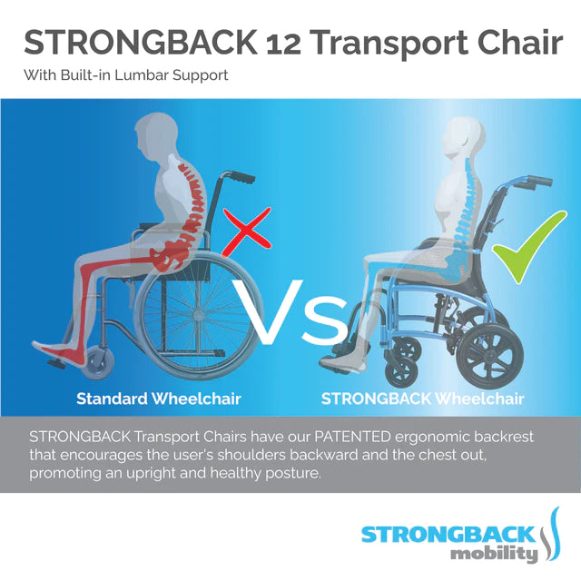 STRONGBACK Excursion : 12 Transport Wheelchair STRONGBACK Excursion : 12 Transport Wheelchair