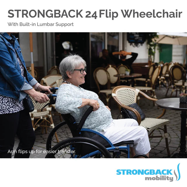STRONGBACK Comfort : 24 Flip Wheelchair STRONGBACK Comfort : 24 Flip Wheelchair