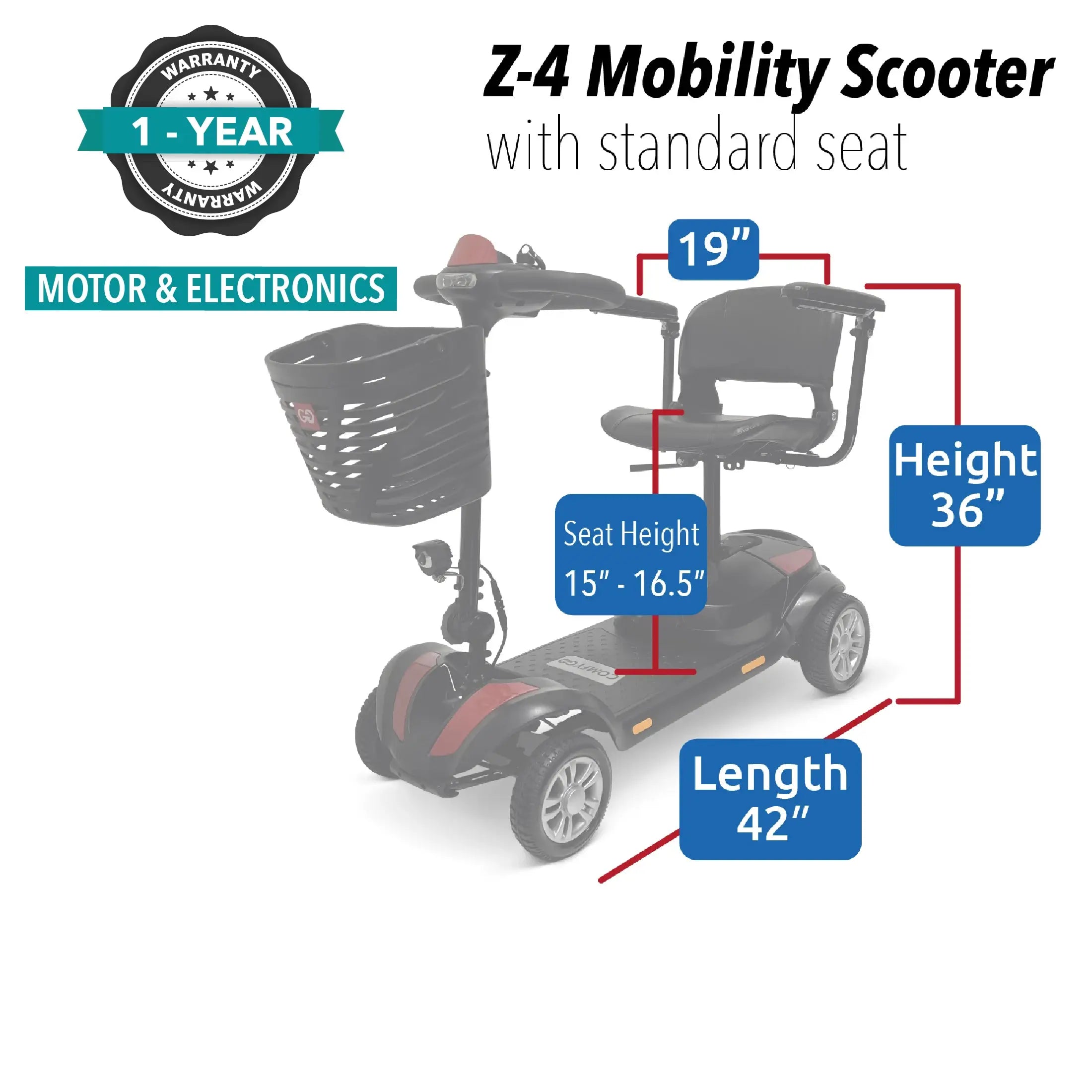 COMFYGO | Z-4 Ultra-Light Electric Mobility Scooter With Quick-Detach Frame | Z-4 COMFYGO | Z-4 Ultra-Light Electric Mobility Scooter With Quick-Detach Frame | Z-4