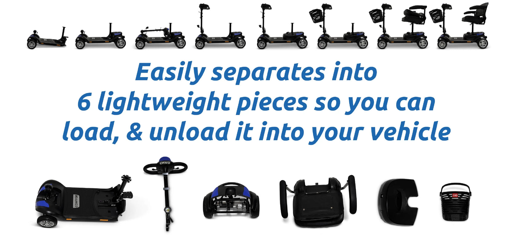 COMFYGO | Z-4 Ultra-Light Electric Mobility Scooter With Quick-Detach Frame | Z-4 COMFYGO | Z-4 Ultra-Light Electric Mobility Scooter With Quick-Detach Frame | Z-4