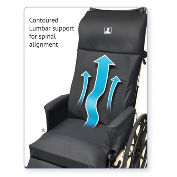 Immersus | Posture-Mate® HB Seat and Back Cushioning system for High Back Wheelchairs - 18" width | 2225 Immersus | Posture-Mate® HB Seat and Back Cushioning system for High Back Wheelchairs - 18" width | 2225