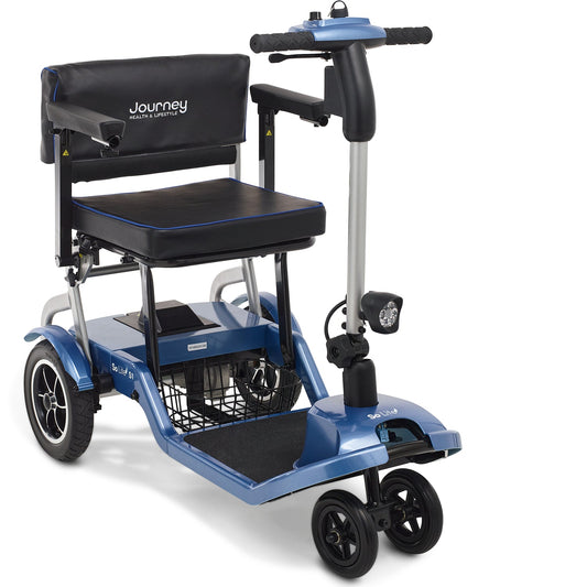 Journey - Perfect Walker Folding Power Scooter - Blue