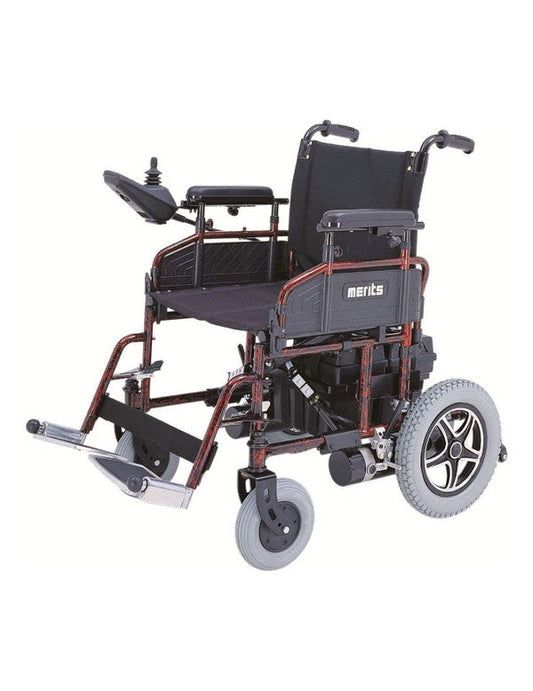 Merits - 18" Travel-Ease Folding Power Wheelchair P101 - TRAVEL‐EASE 18
