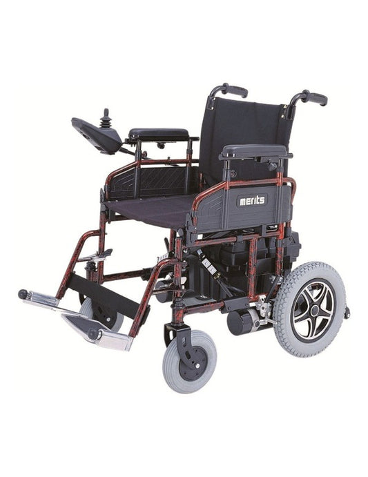 Merits - 16" Travel-Ease Folding Power Wheelchair P101 - TRAVEL‐EASE 16