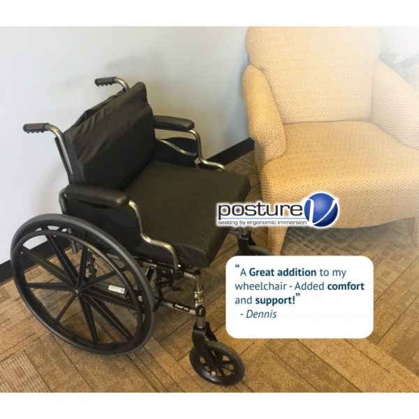 Immersus | Posture-Mate® V Seat and Back Cushion Combo for Standard Wheelchairs - 24" width | LC24M Immersus | Posture-Mate® V Seat and Back Cushion Combo for Standard Wheelchairs - 24" width | LC24M