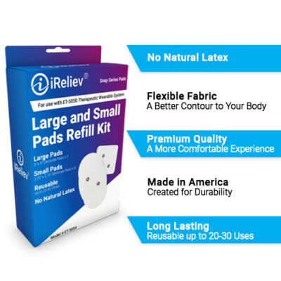 iReliev | Wireless Large and Small Electrode Pads Refill Kit | ET-5054