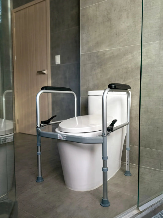 INNO | Medical Folding Toilet Safety Frame with Easy Adjust Height from 26.5" - 30.5" | IN-FTSF