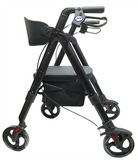 Inno Health | Aluminum Folding Bariatric Rollator with 400 lbs. Weight Capacity | MOBB-AFR026