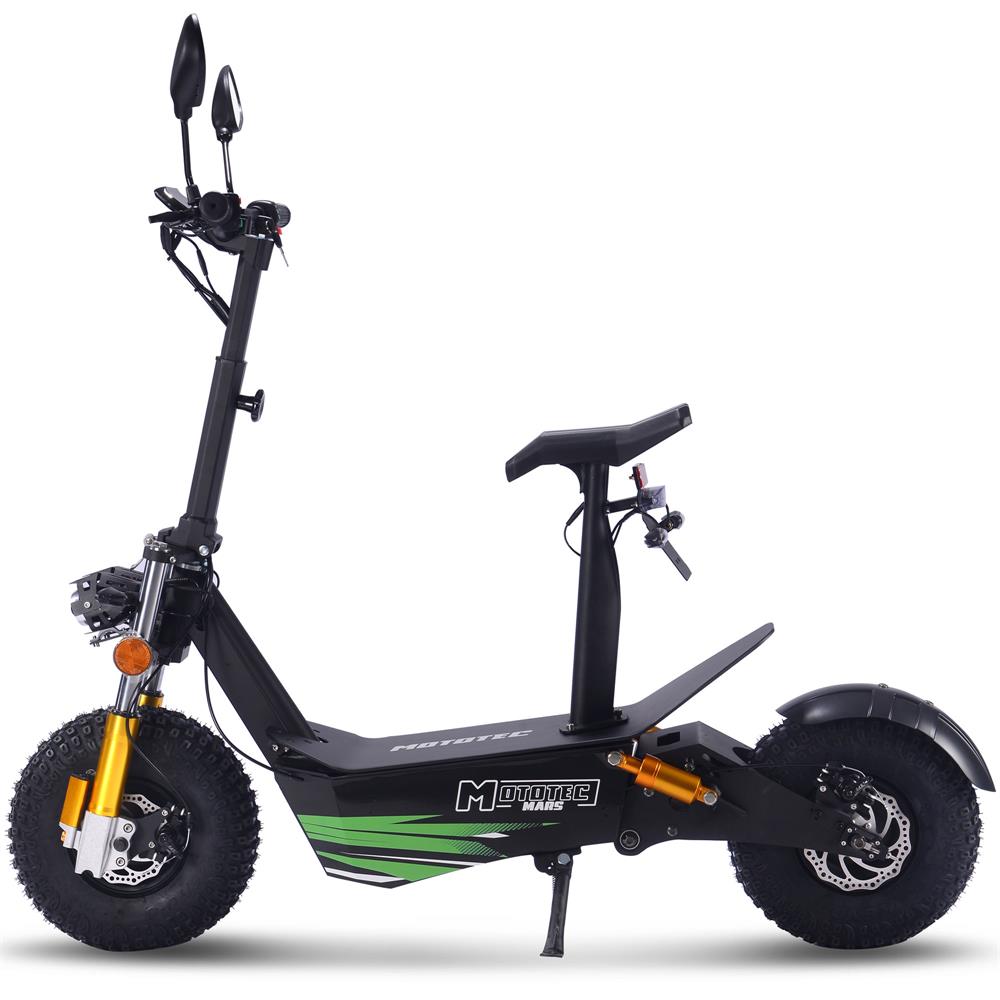 MotoTec - Mars 60v 3500w Electric Scooter Black