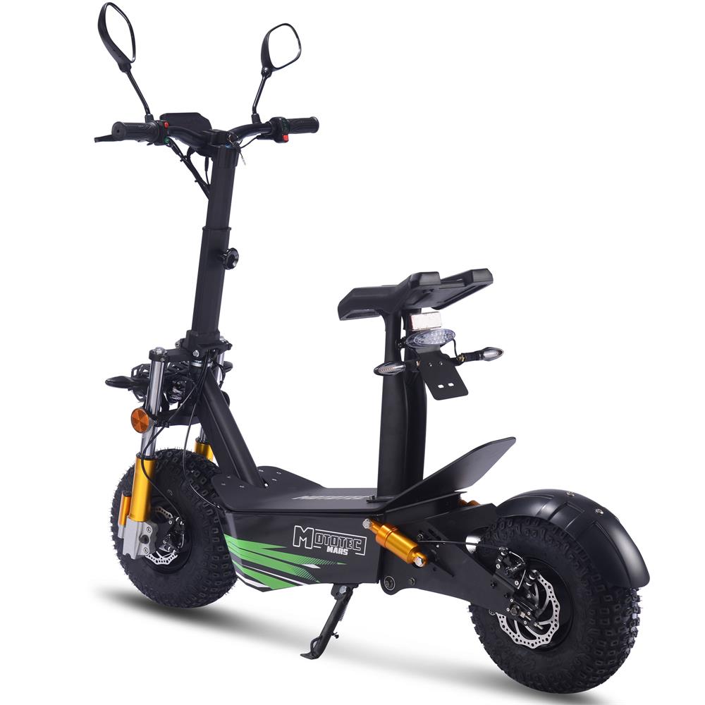 MotoTec - Mars 60v 3500w Electric Scooter Black