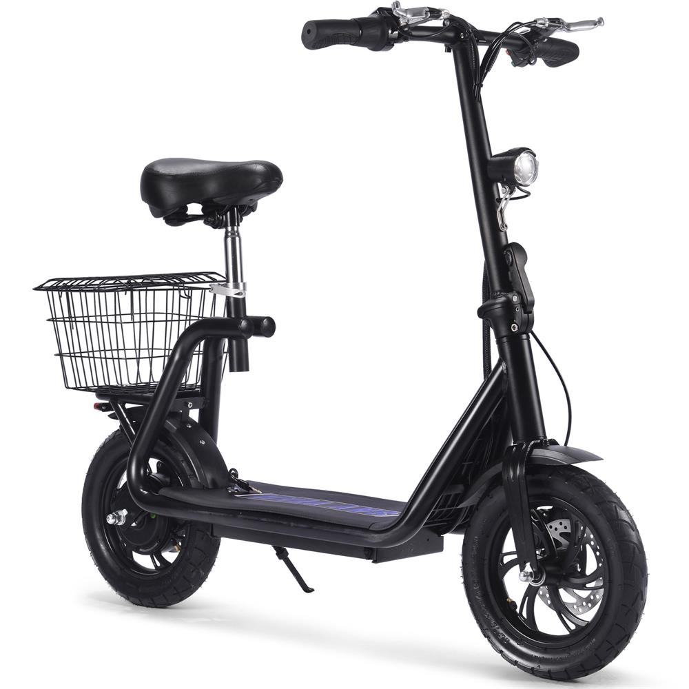 MotoTec - Metro 36v 500w Lithium Electric Scooter Black