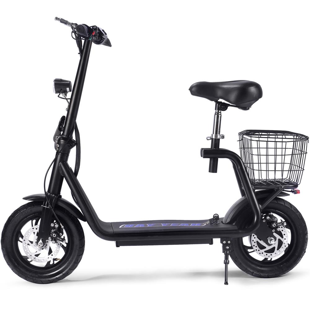 MotoTec - Metro 36v 500w Lithium Electric Scooter Black