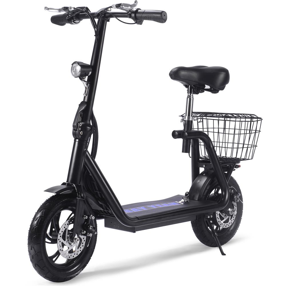 MotoTec - Metro 36v 500w Lithium Electric Scooter Black