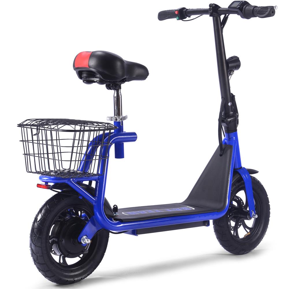 MotoTec - Metro 36v 500w Lithium Electric Scooter Blue