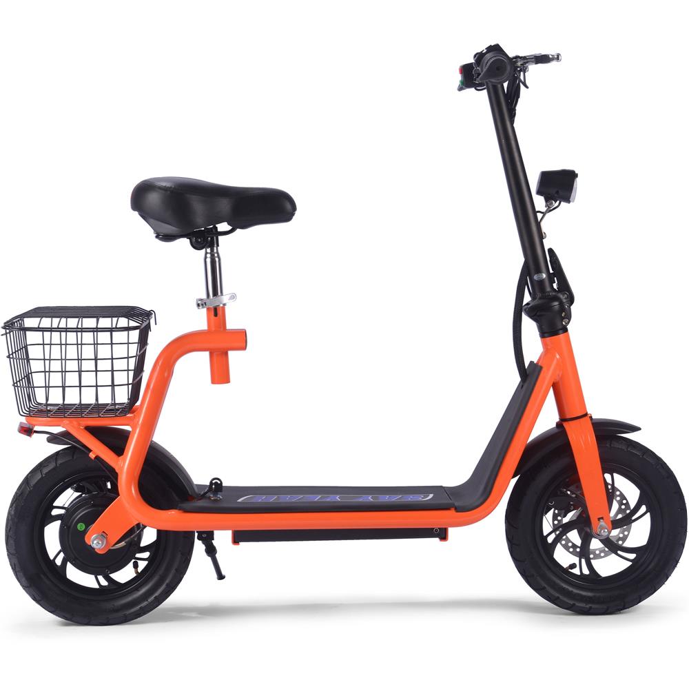 MotoTec - Metro 36v 500w Lithium Electric Scooter Orange