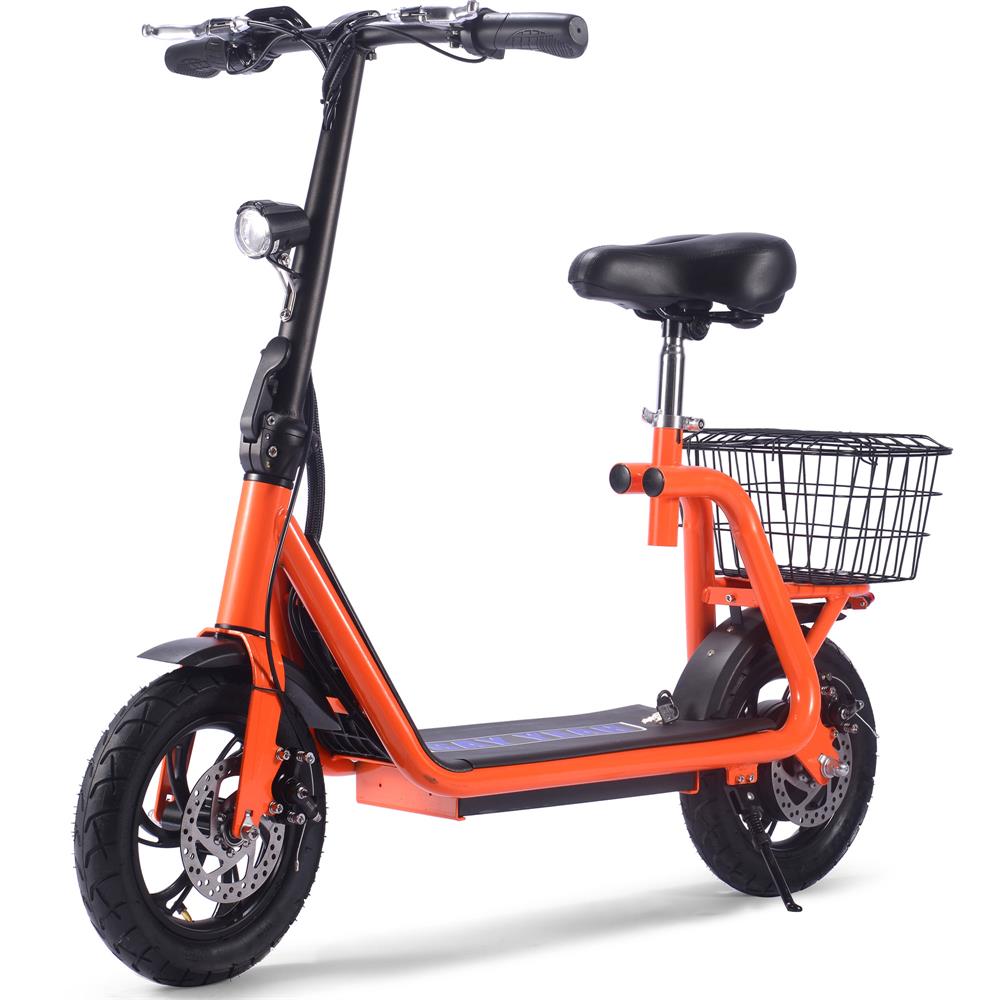 MotoTec - Metro 36v 500w Lithium Electric Scooter Orange