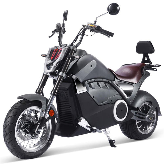 MotoTec - Typhoon 72v 30ah 3000w Lithium Electric Scooter Gray