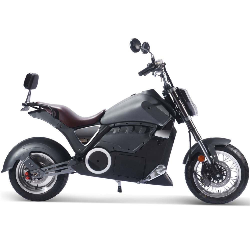 MotoTec - Typhoon 72v 30ah 3000w Lithium Electric Scooter Gray